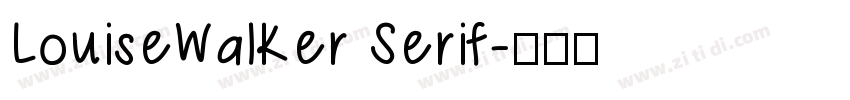 LouiseWalker Serif字体转换